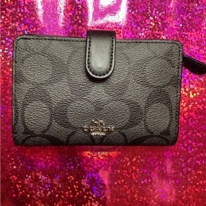 coach leather wallet